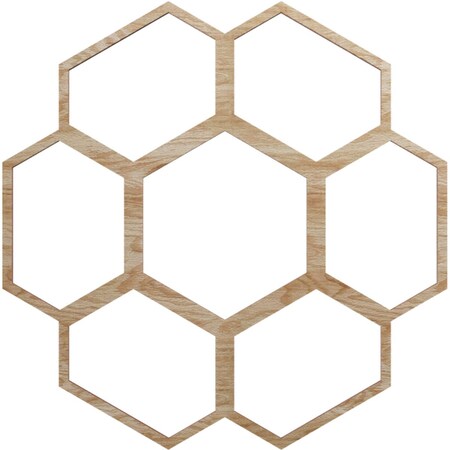 Ekena Millwork Florin Wood Fretwork Pierced Ceiling Medallion, Red Oak, 18"OD x 7 5/8"ID x 1/4"T CMWP18X18X0250FORO